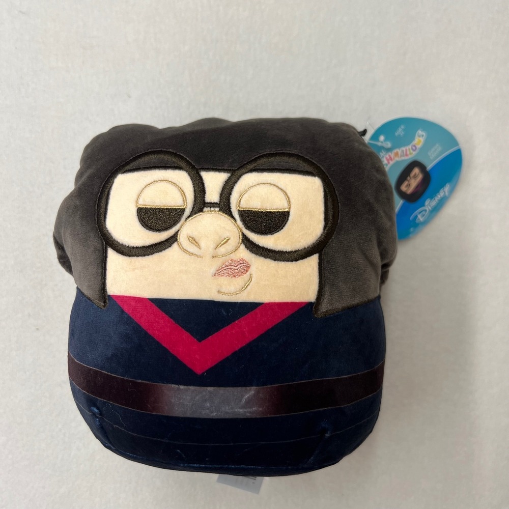 Squishmallows Edna Mode 8" Disney Pixar Plush NWT Incredibles‎ Soft Cute